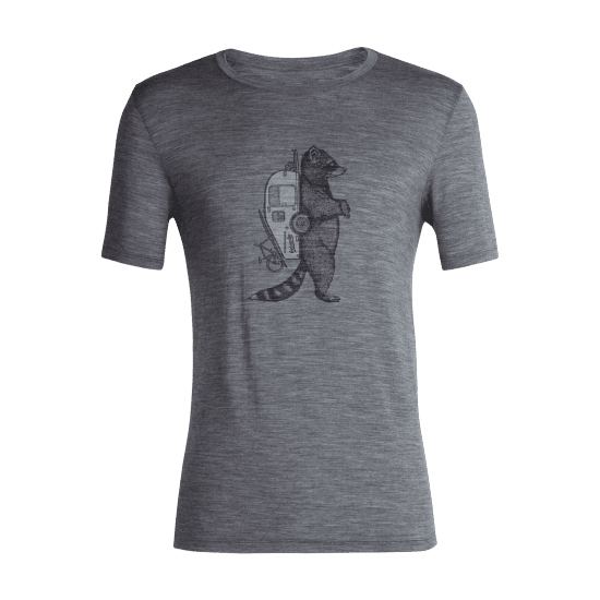 ICEBREAKER - T-SHIRT MERINO TECH LITE II WASCHBAR  WANDERING HOMME