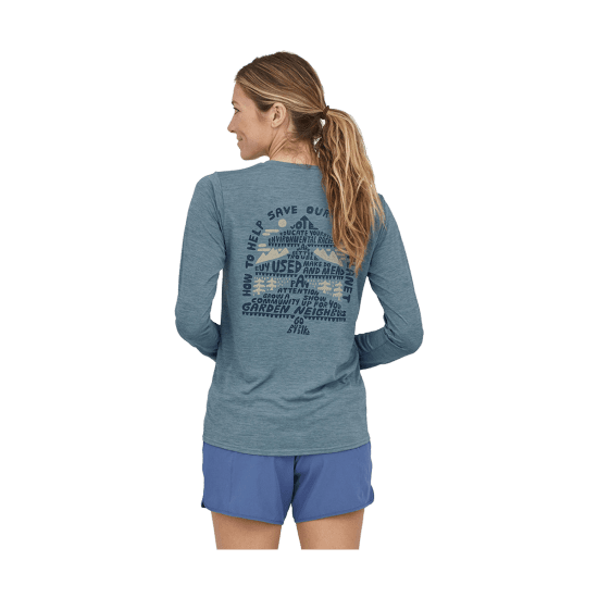 PATAGONIA - T-SHIRT MANCHES LONGUES CAP COOL DAILY GRAPHIC FEMME