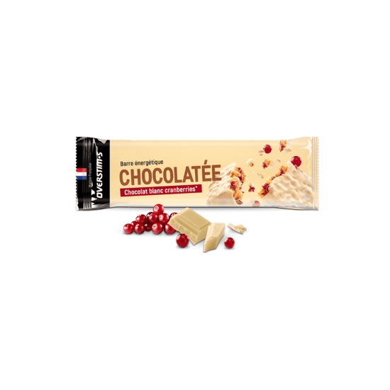 OVERSTIMS - BARRE ENERGETIQUE CHOCOLAT BLANC - CRANBERRIES