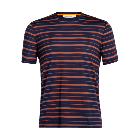 ICEBREAKER - T-SHIRT MERINO WAVE STRIPE HOMME