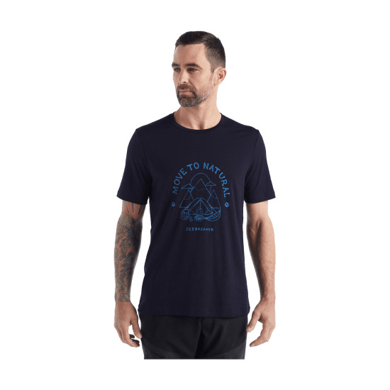 ICEBREAKER - T-SHIRT MERINO TECH LITE II CANOPY CAMPER HOMME