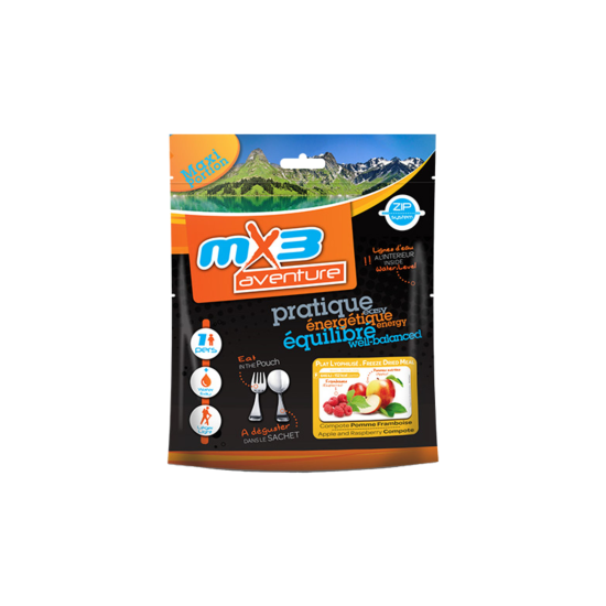 MX3 - COMPOTE POMME-FRAMBOISE LYOPHILISEE