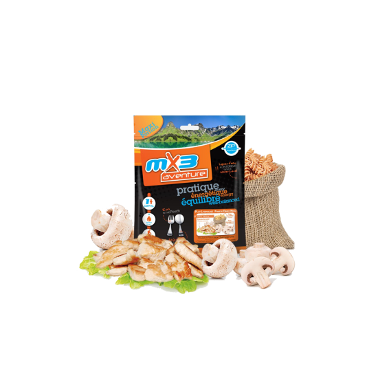 MX3 - PATES AUX POULET ET CHAMPIGNONS LYOPHILISEES