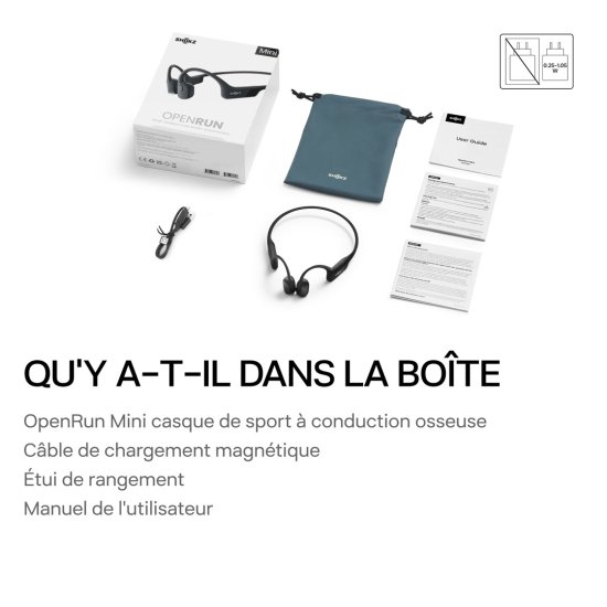 SHOKZ - Casque audio Openrun Mini