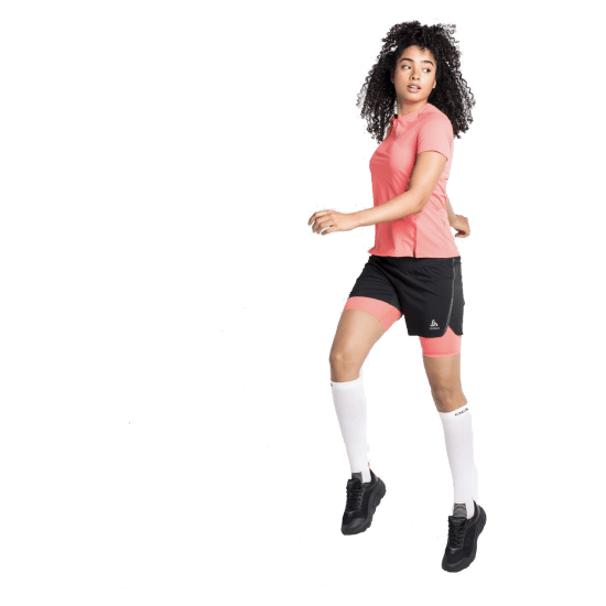 ODLO - PANTALONCINO 2 IN 1 AXALP TRAIL 6 DONNA