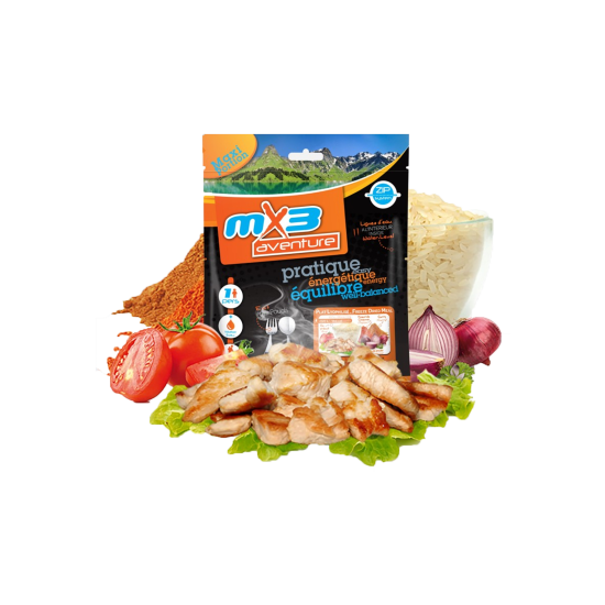 MX3 - POULET TANDOORI ET RIZ LYOPHILISE