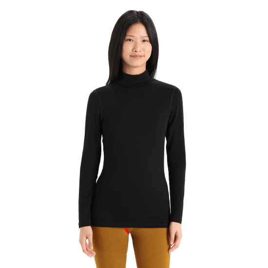 ICEBREAKER - SOUS-COUCHE MERINO 260 TECH COL CHEMINEE FEMME