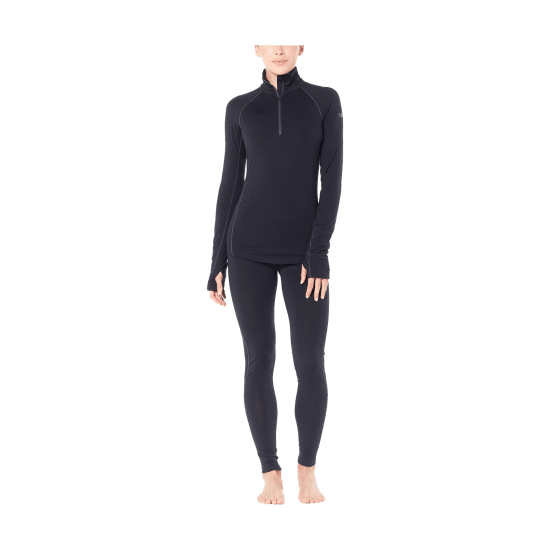 ICEBREAKER - SOUS-COUCHE MERINO 200 ZONE DEMI-ZIP FEMME