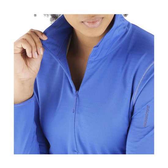 SALOMON - SECONDE COUCHE OUTRACK DEMI-ZIP MID FEMME