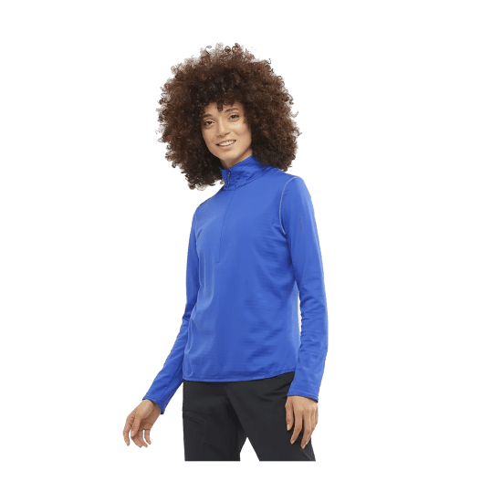 SALOMON - SECONDE COUCHE OUTRACK DEMI-ZIP MID FEMME