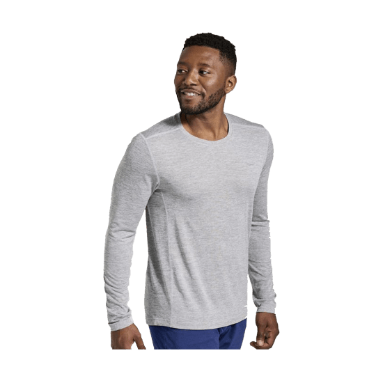 SAUCONY - T-SHIRT A MANICHE LUNGHE STOPWATCH UOMO