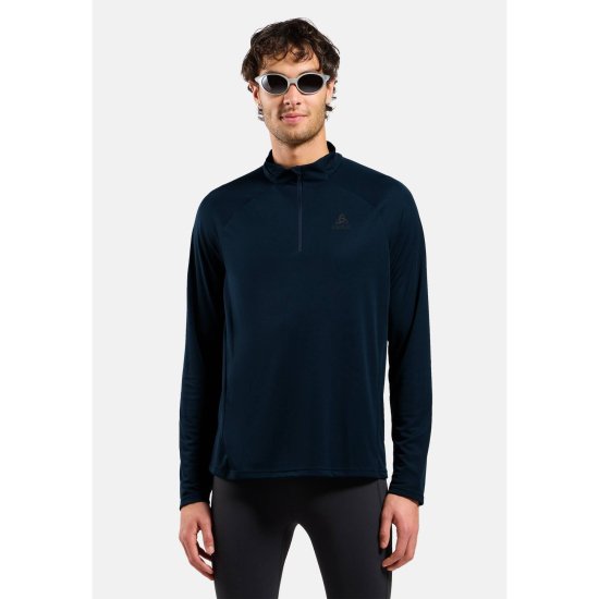 ODLO - T-SHIRT MANCHES LONGUES 1/2 ZIP ESSENTIAL HOMME