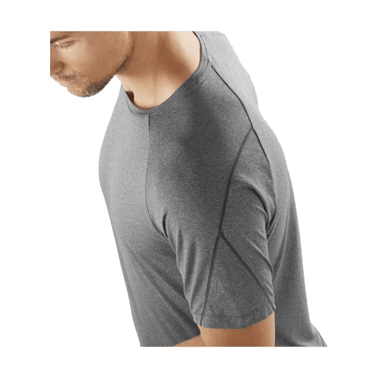 SALOMON - T-SHIRT MANCHES COURTES CROSS RUN HOMME GRIS