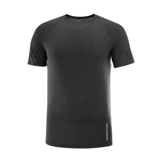 SALOMON - T-SHIRT MANCHES COURTES CROSS RUN HOMME GRIS