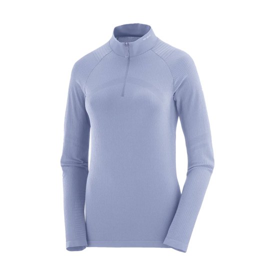 SALOMON - SOUS-COUCHE DEMI-ZIP ESSENTIAL SEAMLESS FEMME