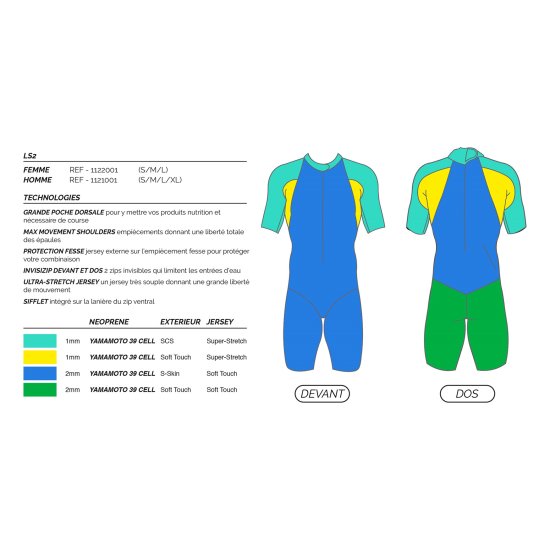 MAKO - COMBINAISON LS2 HOMME