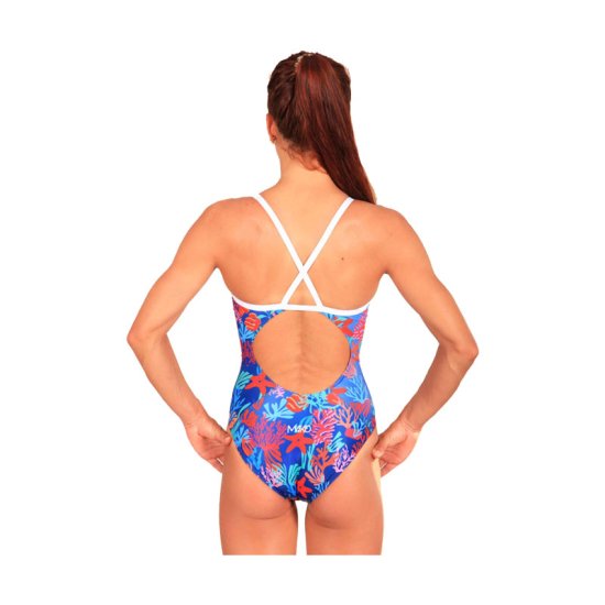 MAKO - MAILLOT DE BAIN NEREIDE BLEU CORAIL FEMME