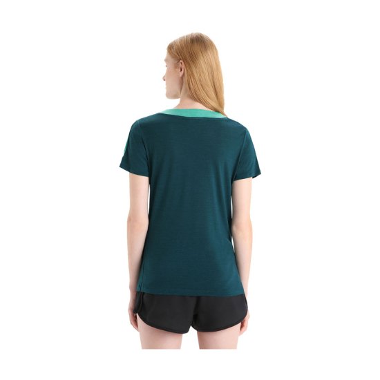 ICEBREAKER - T-SHIRT MERINO ZONEKNIT FEMME