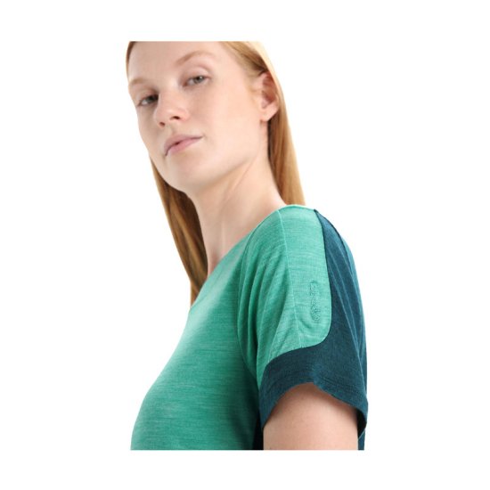 ICEBREAKER - T-SHIRT MERINO ZONEKNIT FEMME