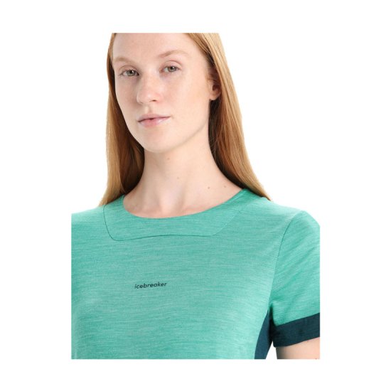 ICEBREAKER - T-SHIRT MERINO ZONEKNIT FEMME