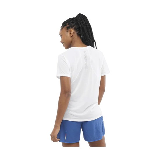 SALOMON - T-SHIRT MANCHES COURTES SENSE AERO FEMME BLANC