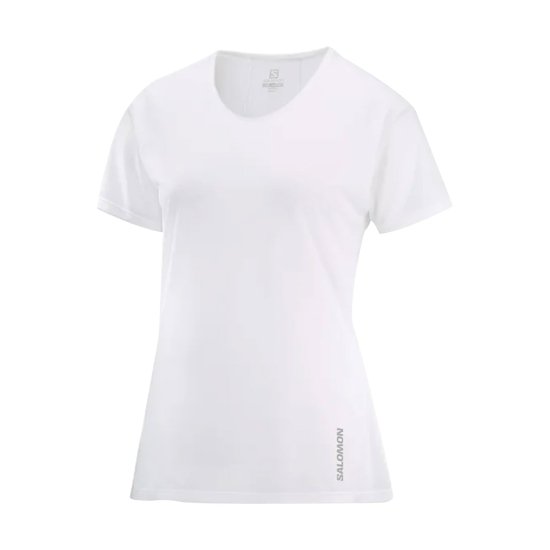 SALOMON - T-SHIRT MANCHES COURTES SENSE AERO FEMME BLANC