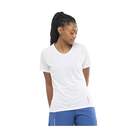 SALOMON - T-SHIRT MANCHES COURTES SENSE AERO FEMME BLANC