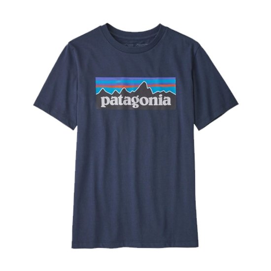 PATAGONIA - T-SHIRT COTONE CERTIFICATO RIGENERATIVO ORGANICO P-6 LOGO BAMBINO