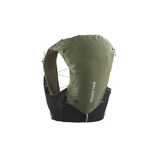 SALOMON - SAC D'HYDRATATION ADV SKIN 12 KAKI AVEC FLASQUES