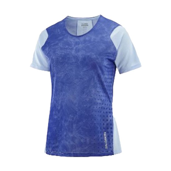 SALOMON - T-SHIRT MANCHES COURTES SENSE AERO FEMME BLEU