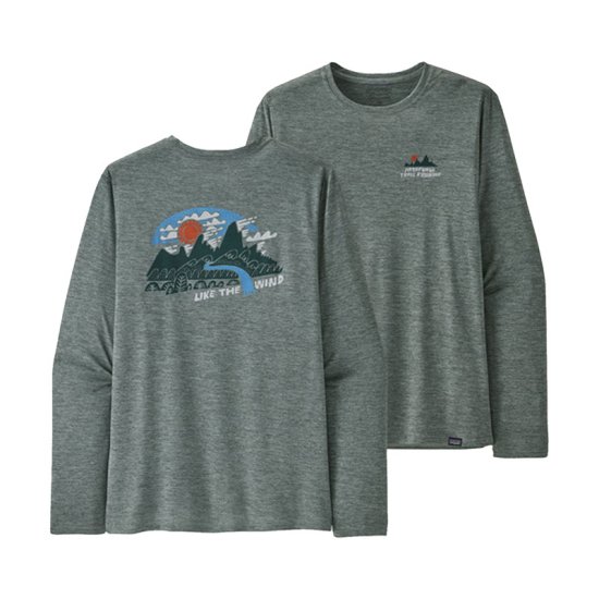 PATAGONIA - T-SHIRT MANCHES LONGUES CAP COOL DAILY MOTIFS HOMME