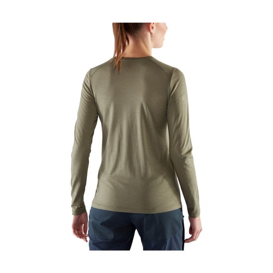 FJALLRAVEN - T-SHIRT MANCHES LONGUES ABISKO EN LAINE MÉRINOS FEMME