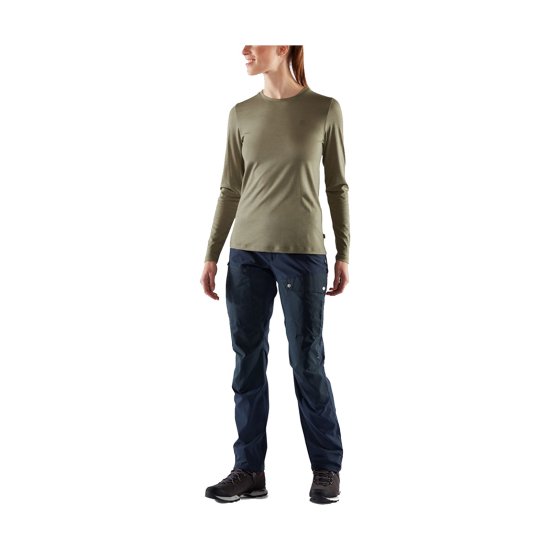 FJALLRAVEN - T-SHIRT MANCHES LONGUES ABISKO EN LAINE MÉRINOS FEMME
