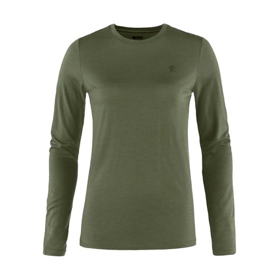 FJALLRAVEN - T-SHIRT MANCHES LONGUES ABISKO EN LAINE MÉRINOS FEMME