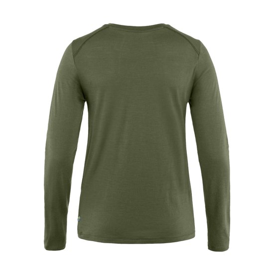 FJALLRAVEN - T-SHIRT MANCHES LONGUES ABISKO EN LAINE MÉRINOS FEMME