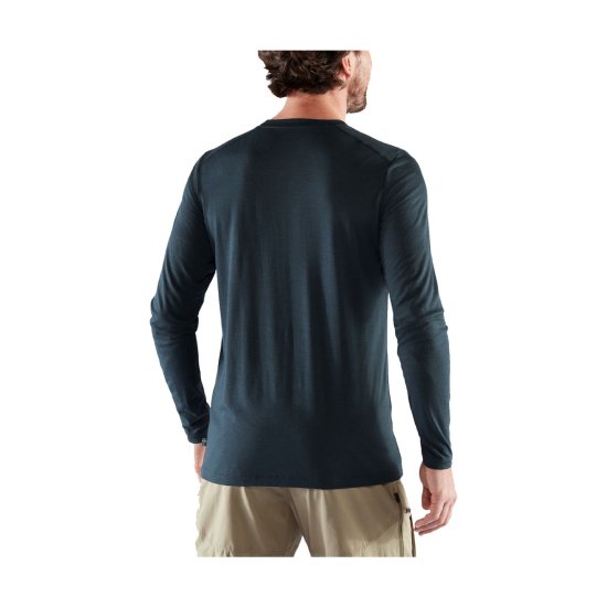 FJALLRAVEN - T-SHIRT MANCHES LONGUES ABISKO EN LAINE MÉRINOS HOMME