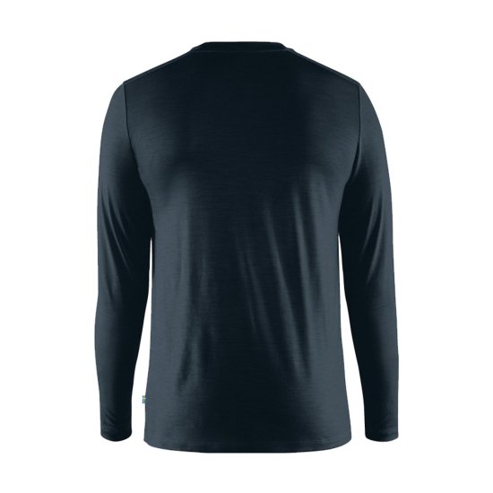 FJALLRAVEN - T-SHIRT MANCHES LONGUES ABISKO EN LAINE MÉRINOS HOMME