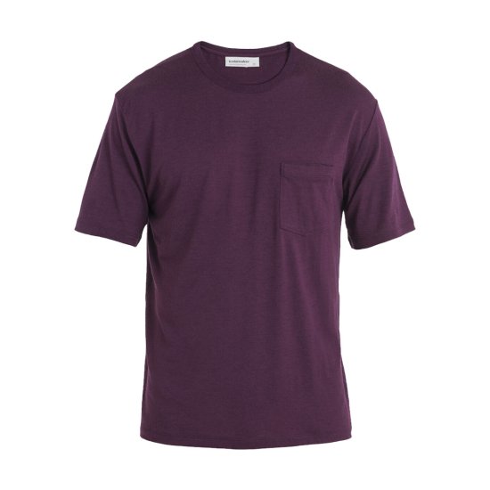 ICEBREAKER - T-SHIRT A MANICHE CORTE MERINO GRANARY UOMO