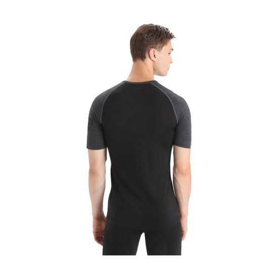 ICEBREAKER - T-SHIRT MANCHES COURTES MERINO 125 ZONEKNIT HOMME NOIR