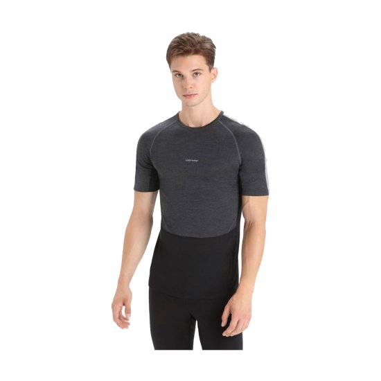 ICEBREAKER - T-SHIRT MANCHES COURTES MERINO 125 ZONEKNIT HOMME NOIR