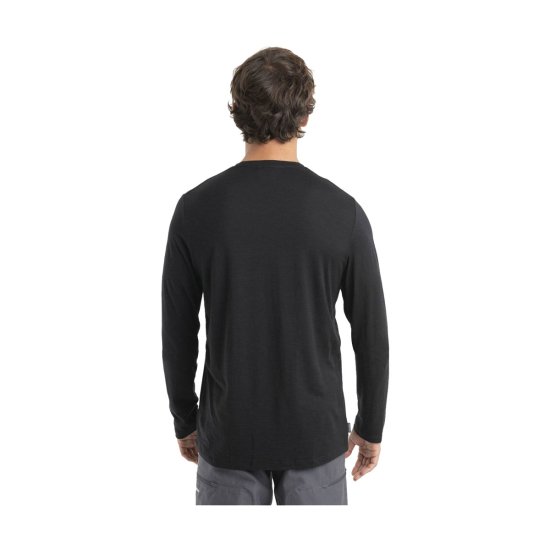 ICEBREAKER - T-SHIRT MANICA LUNGA MERINO 150 TECH LITE II ALPS 3D UOMO