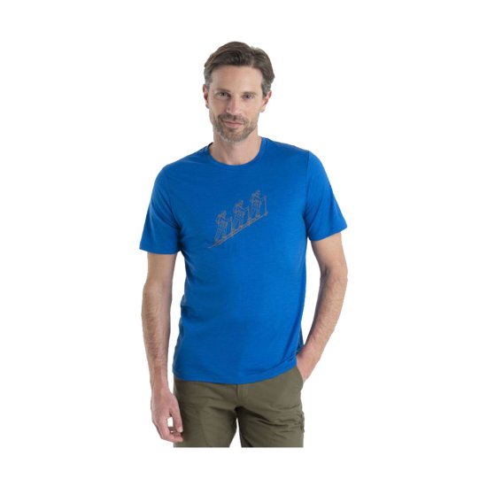 ICEBREAKER - T-SHIRT MANCHES COURTES MERINO 150 TECH LITE II SKI TOUR HOMME