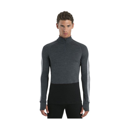 ICEBREAKER - SOUS-COUCHE MERINO ZONEKNIT 200 DEMI-ZIP HOMME