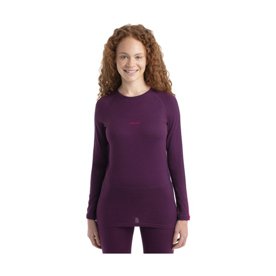 ICEBREAKER - STRATO BASE MERINO ZONEKNIT 200 GIROCOLLO DONNA