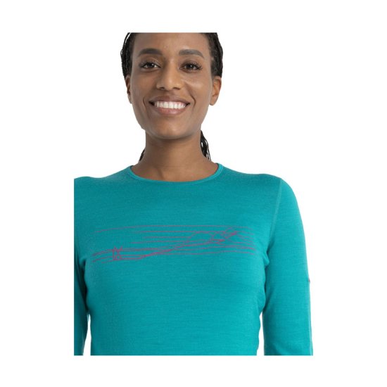 ICEBREAKER - SOUS-COUCHE MERINO 200 OASIS COL ROND FEMME