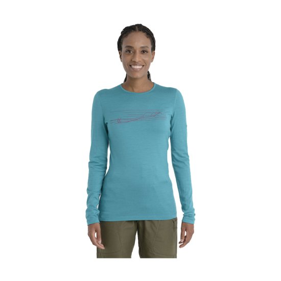 ICEBREAKER - SOUS-COUCHE MERINO 200 OASIS COL ROND FEMME