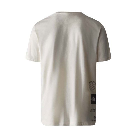 THE NORTH FACE - T-SHIRT MANCHES COURTES FOUNDATION GRAPHIC HOMME BLANC