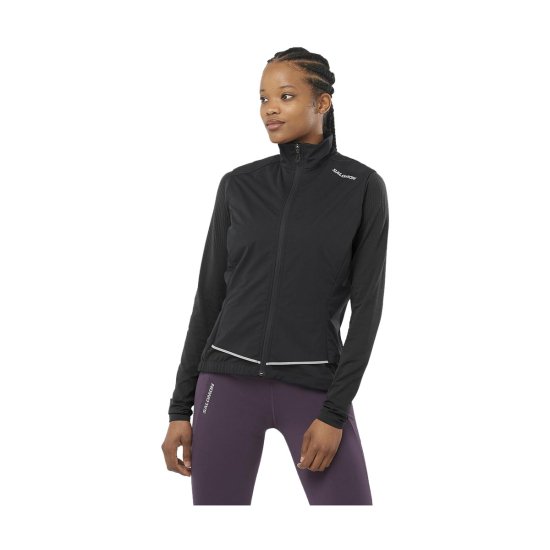 SALOMON - VESTE SANS MANCHE LIGHT SHELL FEMME NOIRE