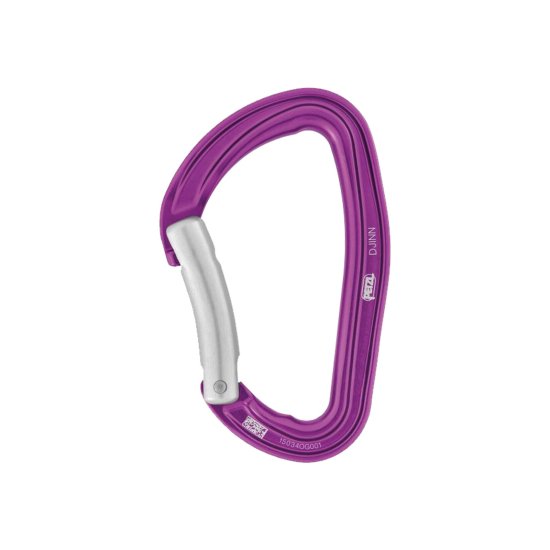 PETZL - MOUSQUETON DJINN COURBE BLEU/VIOLET