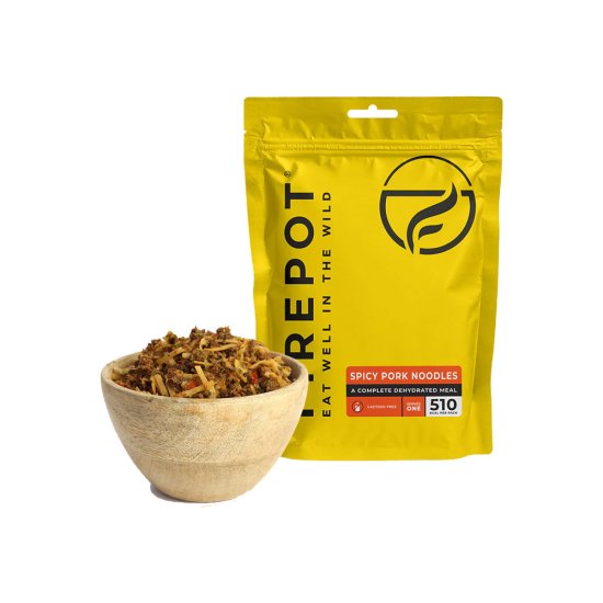 FIREPOT - REPAS LYOPHILISÉ - NOUILLES EPICEES AU PORC